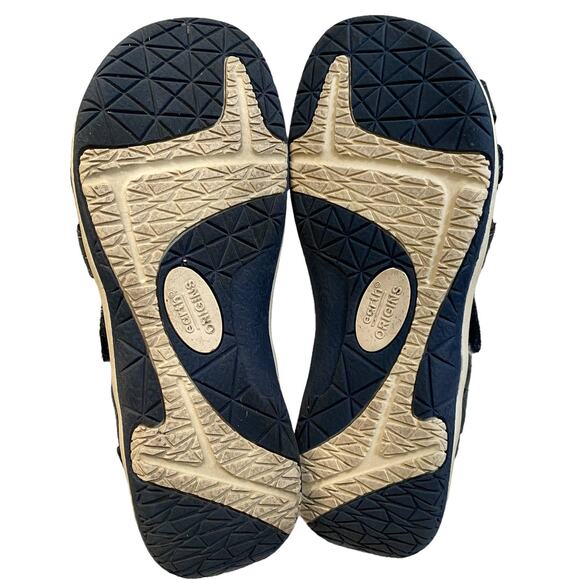 EARTH ORIGINS Women's Size 7M Savoy Sammie Sandals Blue Strappy Comfy Leather - Picture 8 of 13